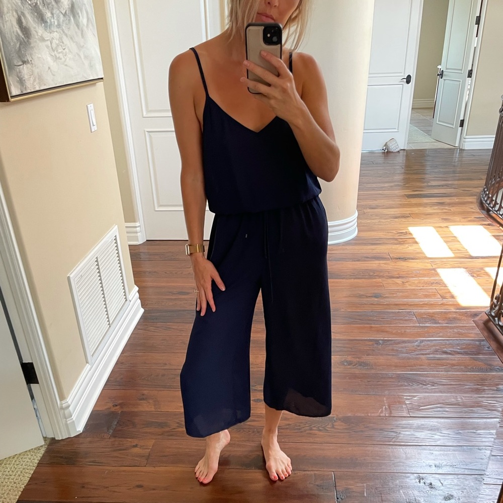 Show me your mumu navy jumpsuit